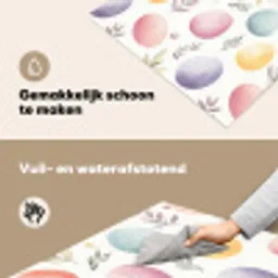 Eieren - Kleurrijk - Patroon Inductie beschemer met haakjes klein -ky-schoon-nl