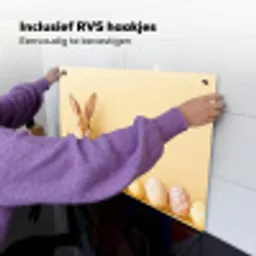 Eieren -  Konijn - Pasteltinten Inductie beschemer met haakjes klein -ky-ophangen-nl