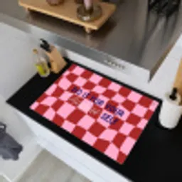Furture - Geblokt - Rood Inductie beschemer met haakjes klein -sfeer1