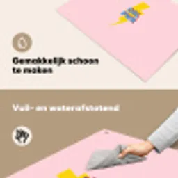 Grl pwr - Bliksem - Roze Inductie beschemer met haakjes klein -ky-schoon-nl