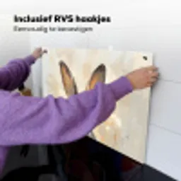 Haas - Oren - Bruin Inductie beschemer met haakjes klein -ky-ophangen-nl