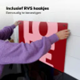 Love - Rood - Blokletters Inductie beschemer met haakjes klein -ky-ophangen-nl