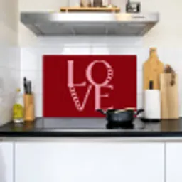 Love - Rood - Hatjes Inductie beschemer met haakjes klein -sfeer2