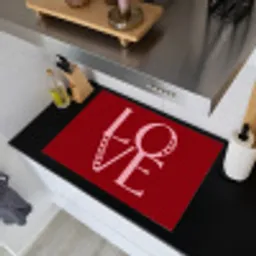 Love - Rood - Hatjes Inductie beschemer met haakjes klein -sfeer1