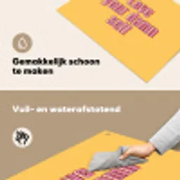 Love yourself - Roze - Geel Inductie beschemer met haakjes klein -ky-schoon-nl