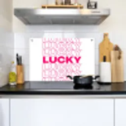 Lucky - Roze - Patroon Inductie beschemer met haakjes klein -sfeer2