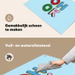 Oh ok - Blauw - Kleurrijk Inductie beschemer met haakjes klein -ky-schoon-nl
