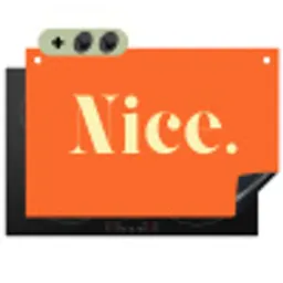 Oranje - Gebroken wit - Nice Inductie beschemer met haakjes klein -3d