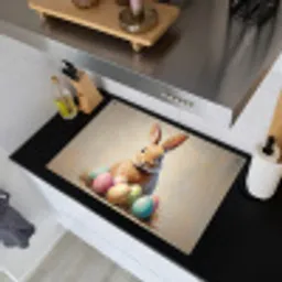 Paashaas - Pastel - Eieren Inductie beschemer met haakjes klein -sfeer1