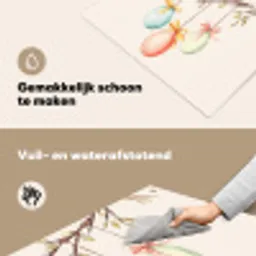 Paastak - Strikje - Eieren Inductie beschemer met haakjes klein -ky-schoon-nl