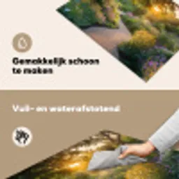 Pad - Bloemen - Park Inductie beschemer met haakjes klein -ky-schoon-nl