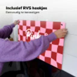 Pinky up - Geblokt - Bordeauxrood Inductie beschemer met haakjes klein -ky-ophangen-nl