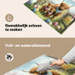 Schotsehooglanders - Paaseieren - Lente Inductie beschemer met haakjes klein -ky-schoon-nl