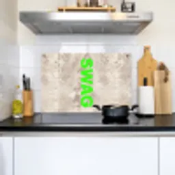 Slangenprint - SWAG - Neon - Groen Inductie beschemer met haakjes klein -sfeer2