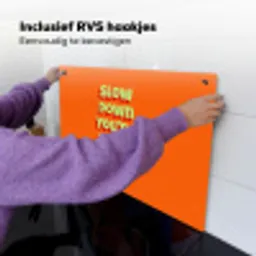 Slow down you're doing fine - Oranje - Simple Inductie beschemer met haakjes klein -ky-ophangen-nl