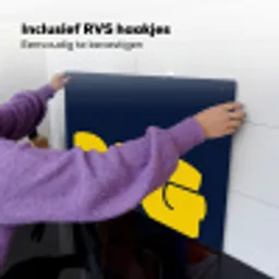 Think big - Blauw - Geel Inductie beschemer met haakjes klein -ky-ophangen-nl