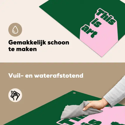 This is art - Schaduw - Roze Inductie beschemer met haakjes klein -ky-schoon-nl