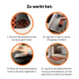 Tequila texted you - Glas - Vierkanten - Oranje Inductie beschermer vinyl 3mm klein -zzzzzzz-td-werking