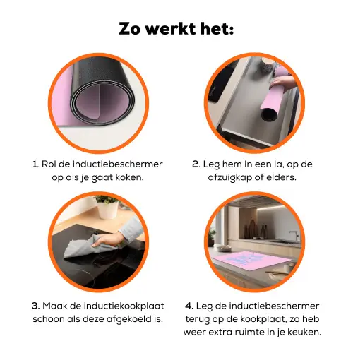 Tequila texted you - Roze - Blauw Inductie beschermer vinyl 3mm klein -zzzzzzz-td-werking