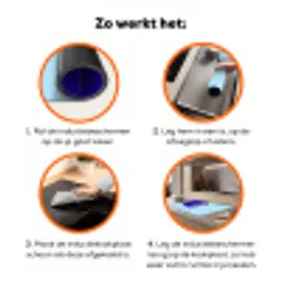 Today is a good day - Blauw - Schaduw Inductie beschermer vinyl 3mm klein -zzzzzzz-td-werking