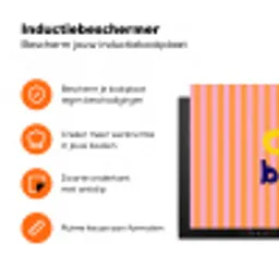 Verticaal - Strepen - Oranje - Ciao bella Inductie beschermer vinyl 3mm klein -zzzzzzz-td-ups