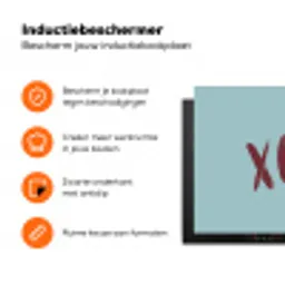 XOXO - Blauw - Rood Inductie beschermer vinyl 3mm klein -zzzzzzz-td-ups
