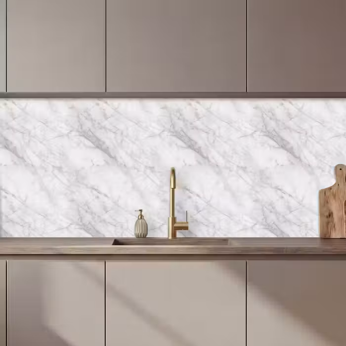 Keuken achterwand - Klassiek - Marmer - Grijs