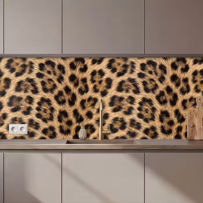 Keuken achterwand - Luipaard - Vacht - Klassiek - Bruin