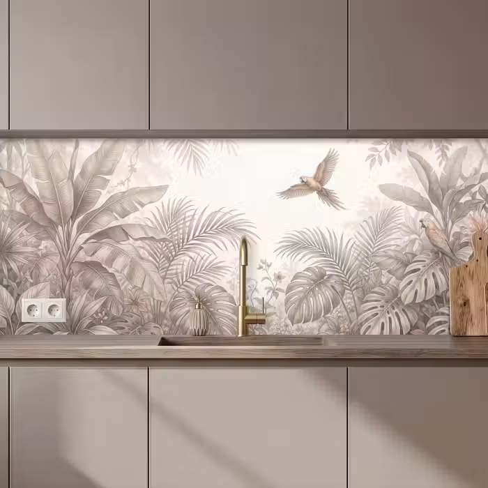 Keuken achterwand - Papagaai - Jungle - Tropisch