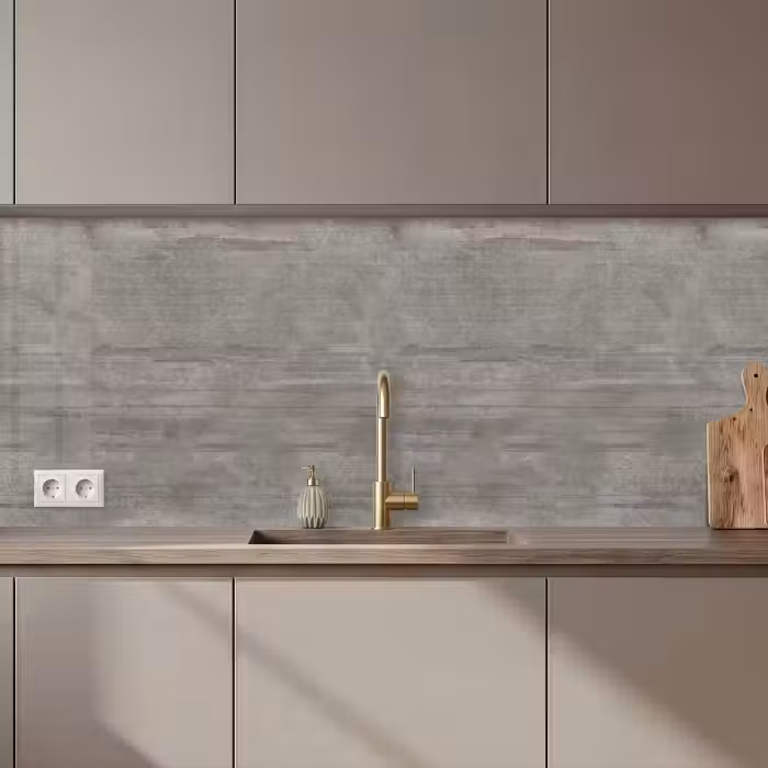 Keuken achterwand - Patroon - Beton - Grijs