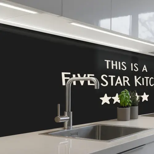 This is a five star kitchen keuken achterwand 2 middel -3d_schuin