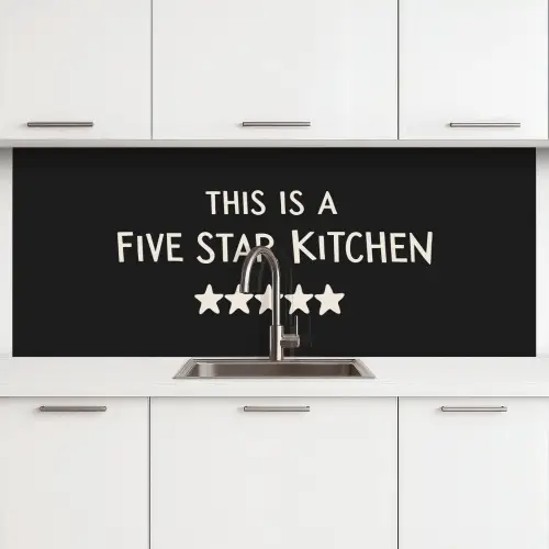 This is a five star kitchen keuken achterwand 2 middel -3d