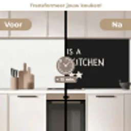 This is a five star kitchen keuken achterwand 2 middel -voor-na2_NL