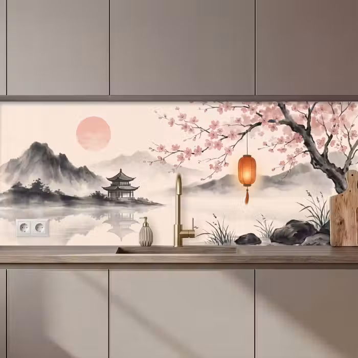 Keuken achterwand - Zon - Japans - Traditioneel