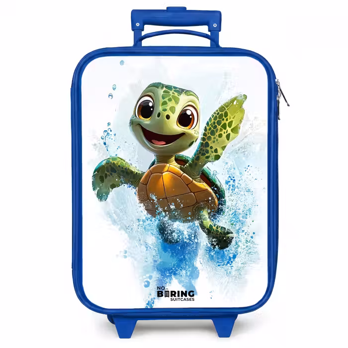 Kinderkoffer - Blauw - Schildpad - Water - Groen