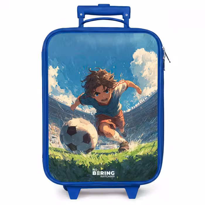 Kinderkoffer - Blauw - Stadion - Voetbal - Jongen