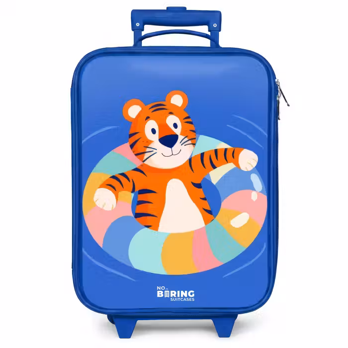 Kinderkoffer - Blauw - Tijger - Zwemband - Water