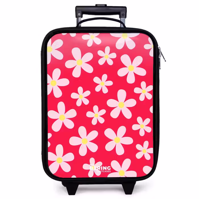 Kinderkoffer - Madeliefjesmania hotpink
