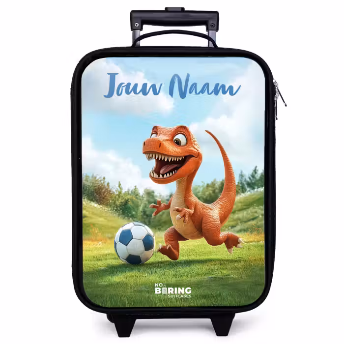 Kinderkoffer met naam - Voetbal - Dino - Sport