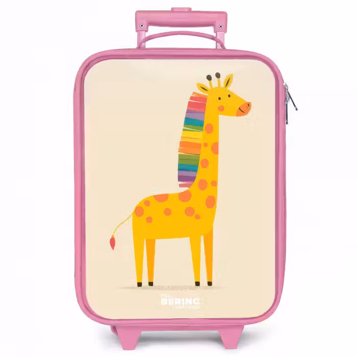 Kinderkoffer - Roze - Giraffe - Dier - Kleurrijk