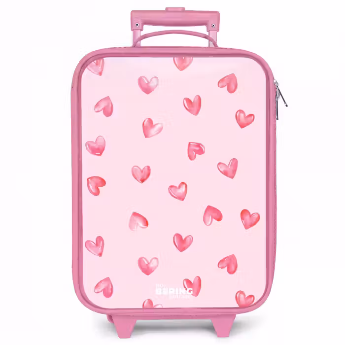 Kinderkoffer roze - Roze hartjes