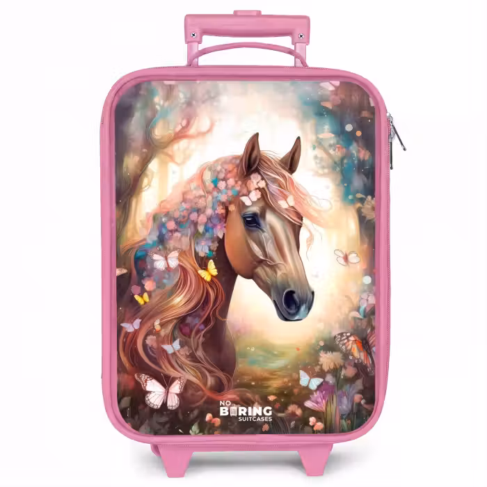 Kinderkoffer roze - Vlindermerrie