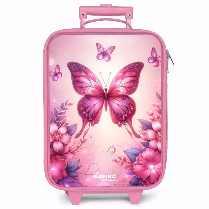 Kinderkoffer roze - Vlindervallei
