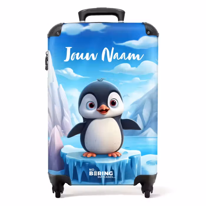 Koffer met naam - Pietertje pinguïn