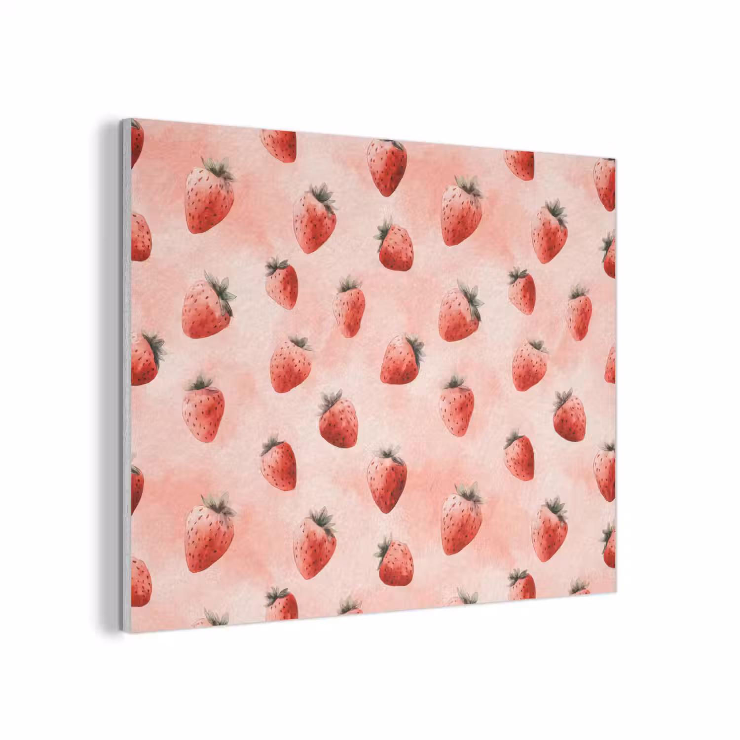Aardbei - Patroon - Roze PET vilt klein 837 -3d