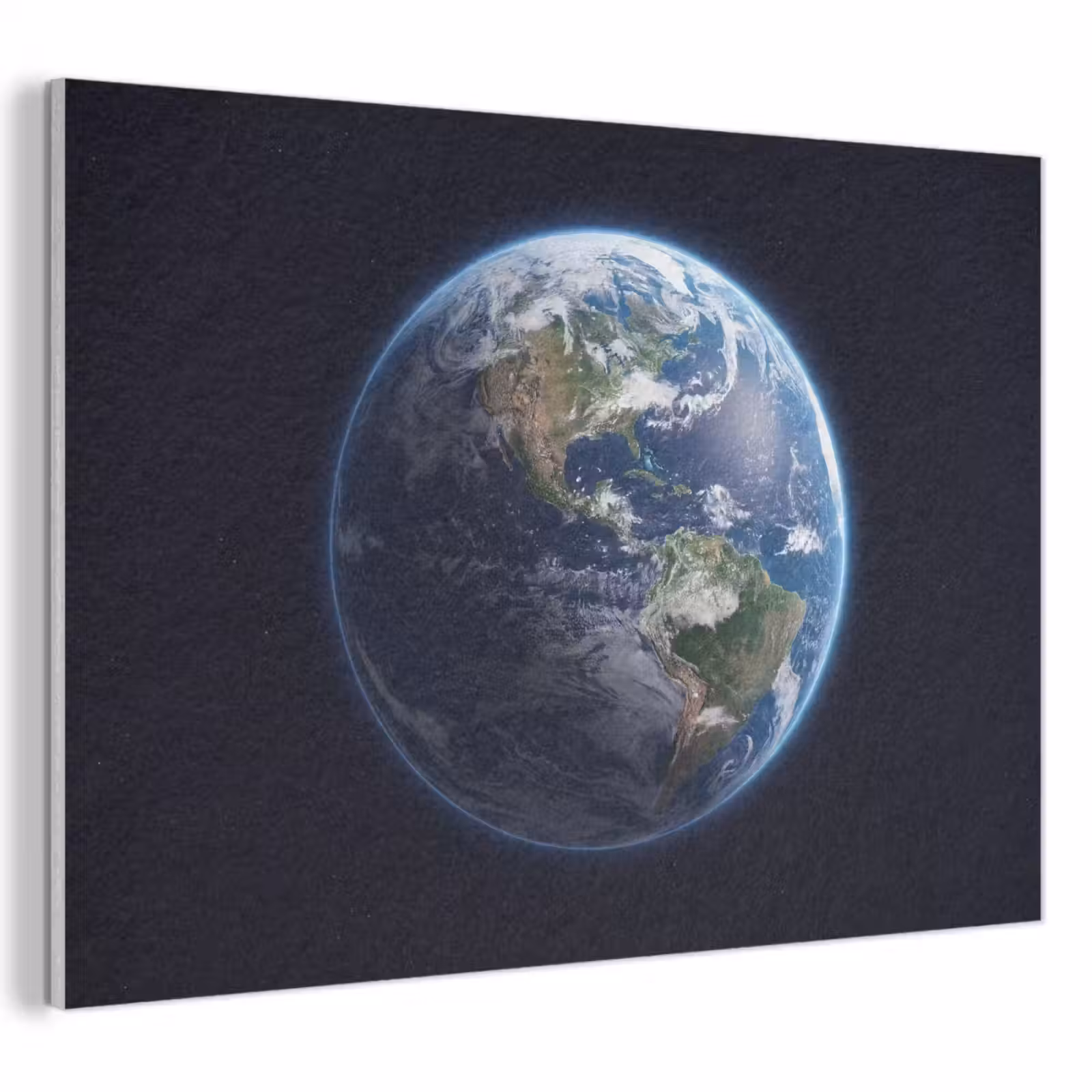 Akoestisch schilderij - Aarde - Ruimte - Kosmos - Aarde - Ruimte - Kosmos PET vilt klein