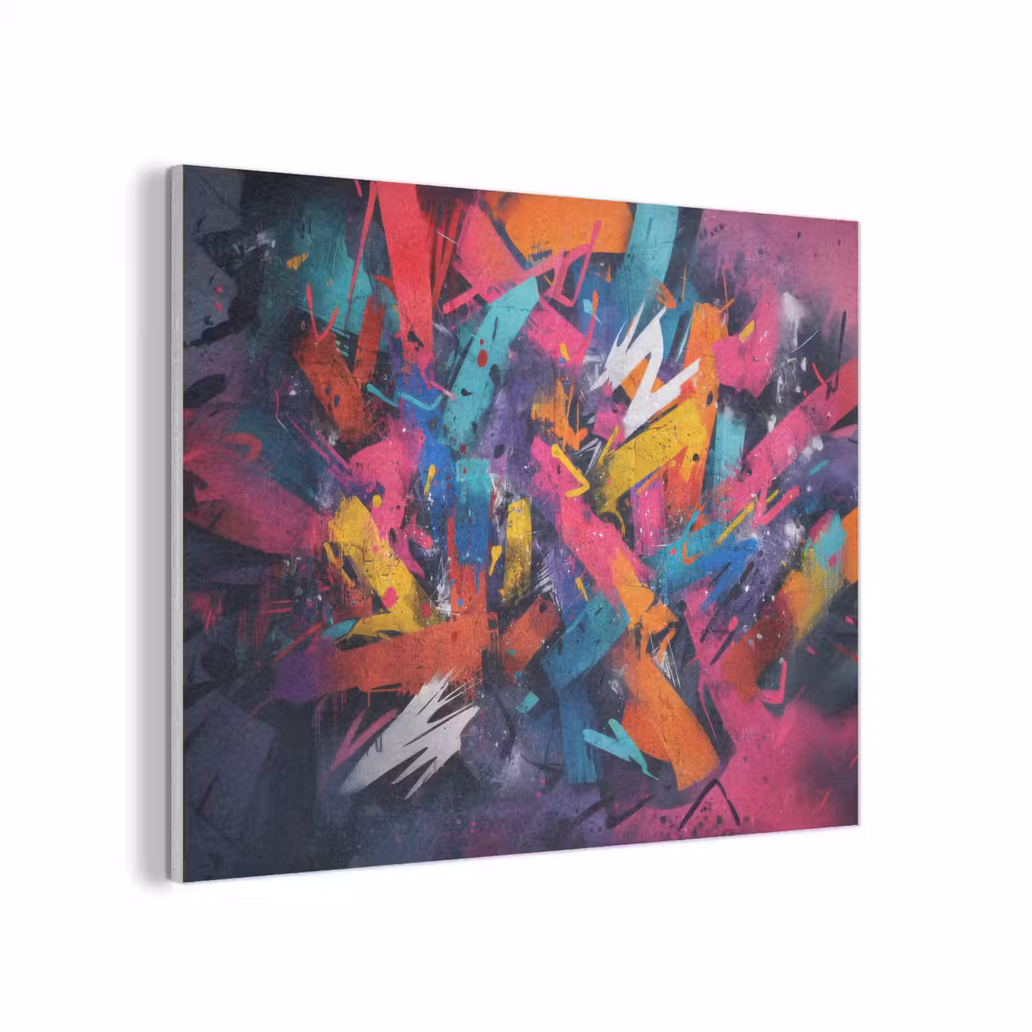 Abstract - Explosie - Neonkleuren PET vilt klein -3d