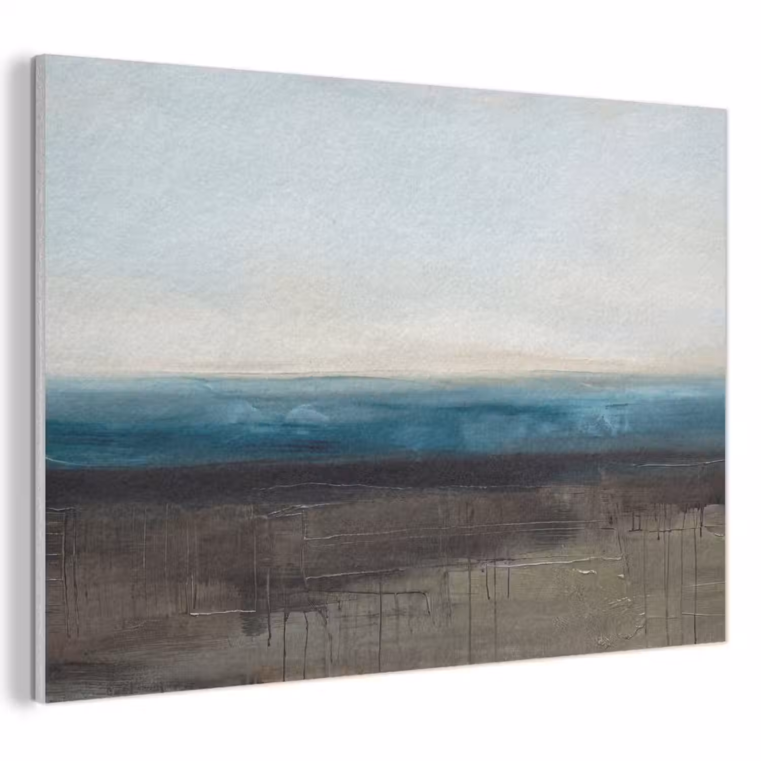 Abstract - Landschap - Horizon - Blauw - Modern PET vilt klein -3d