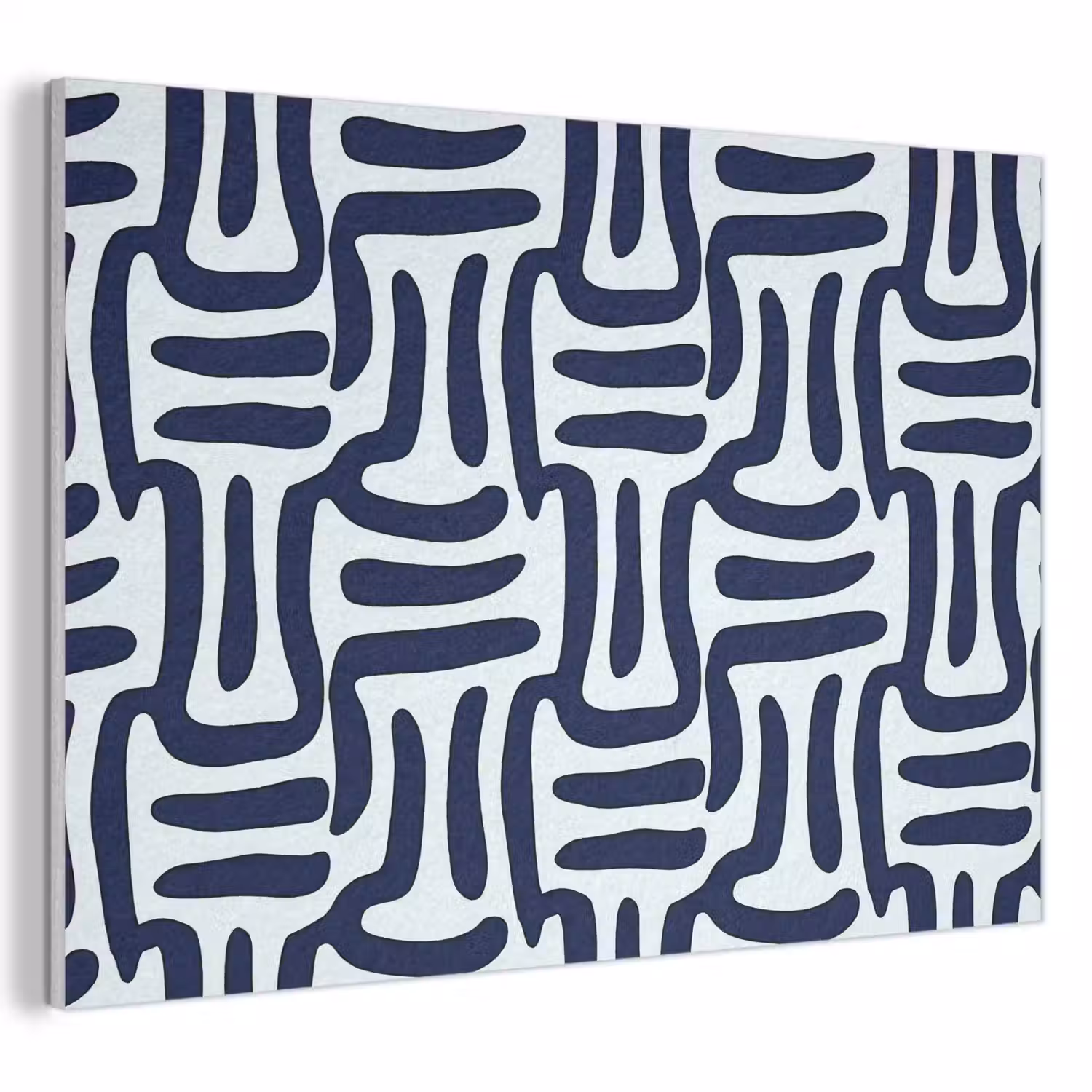 Abstract - Modern - Blauw PET vilt klein 837 -3d