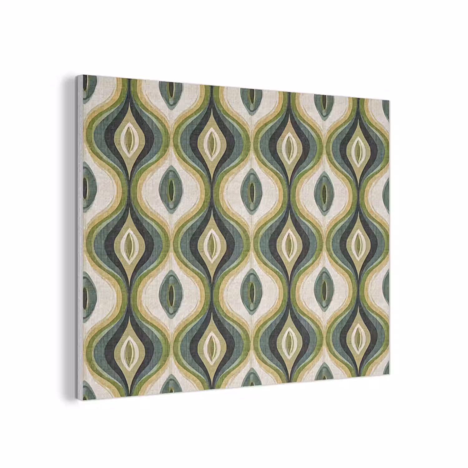 Abstract - Ritmisch - Groen PET vilt klein 837 -3d